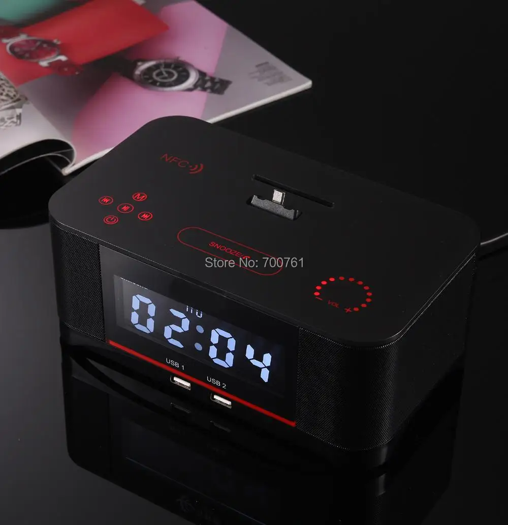 Camera Fm Radio For Android Phones compare prices on phone radio station online shoppingbuy low lcd nfc wireless bluetooth docking speaker dual usb dock with fm for samsung