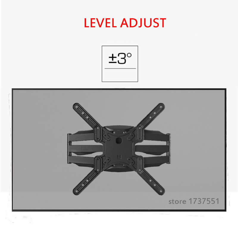 NB P5 3"-52" 4" 50" 6 arm VESA400X400 200X200 выдвижной полный движения ЖК-телевизор крепление настенный Подвижный кронштейн ТВ подъемный механизм