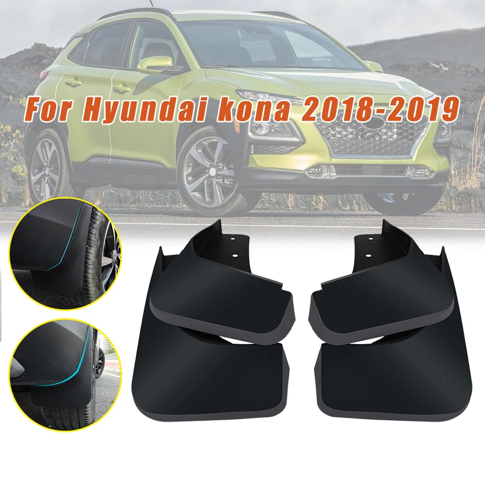 Car Accessories Mud Flap Fender Splash Guards Mudflaps For Hyundai Kona  8 8pcs