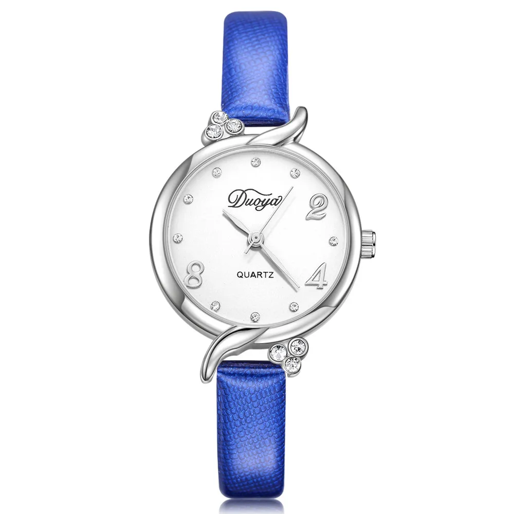 

Duoya Women Simple Leather Strap Quartz Watch Ladies Fashion Diamond Small Dial Business Wrist Watches Relogio Feminino #Ju