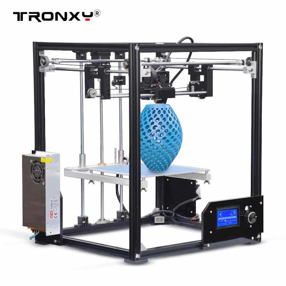 Tronxy 3d Принтер Комплект Большой 3D печать области 210*210*280 мм ЖК экран экструдер