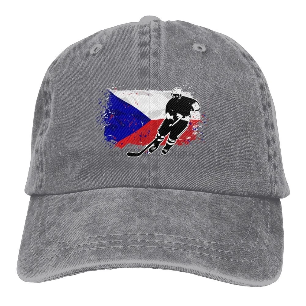 

Hockey Czech Flag Denim Hat Adjustable Women's Great Baseball Hats
