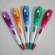 500 шт. милый творческий канцелярские принадлежности странные новые группы led светодиодный фонарик многофункциональный ручка шариковая ручка