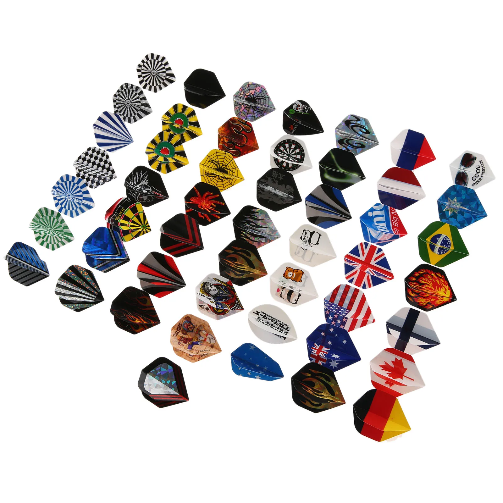 150Pcs/ Lot Dart Flights 50 Sets Different Kinds of Patterns New Darts