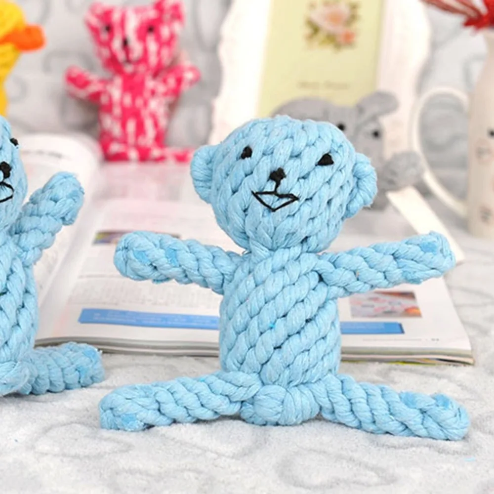 1Pc Puppy Strong Chew knot pet dog toys Teeth Rope Grinding durable