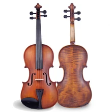 4/4 3/4 Violin Natural Acoustic Wood Spruce Matt Maple Violin Fiddle with Case Handmade Antique Stringed Instrument
