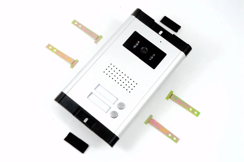 2 Apartments Video Intercom 7 Inch Monitor for 2 Families/Floors Apartment Video Doorbell IR Camera apartment intercom system with door release