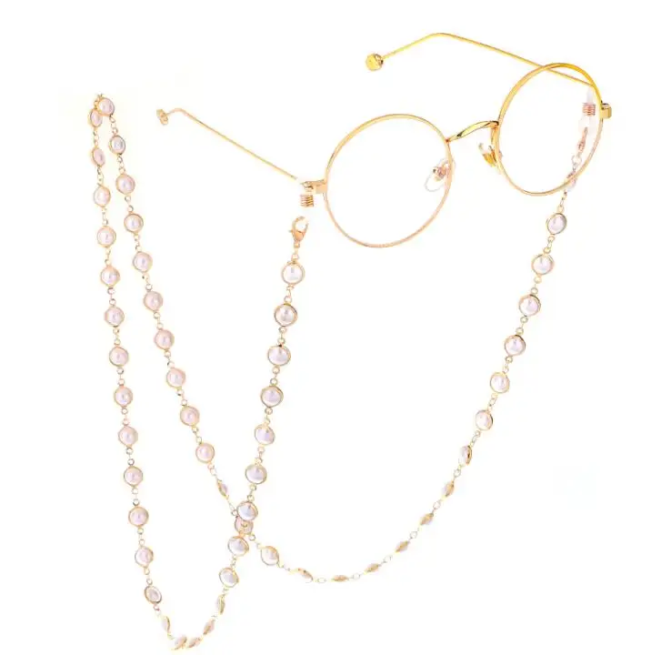 

70cm sleek minimalist pearl chain sunglasses with glasses chain