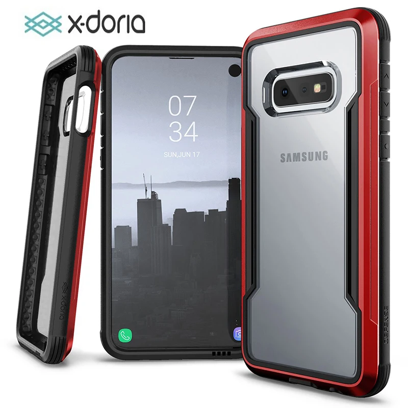 Чехол X Doria для телефона Samsung Galaxy S10e алюминиевый Оригинальный чехол в стиле