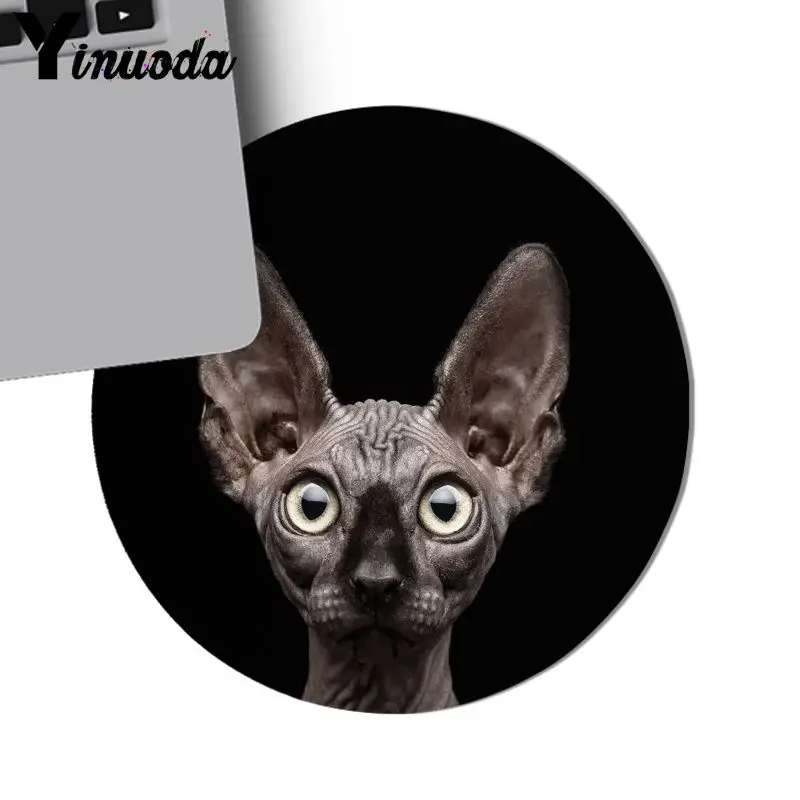 Yinuoda New Design cool Sphynx cat Mousepads gamer gaming Mouse pads Computer Peripherals Keyboard Pad Home Gifts Mat