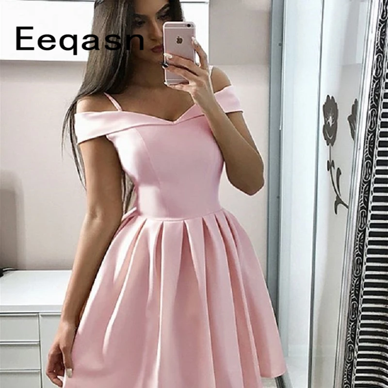 baby pink short dress