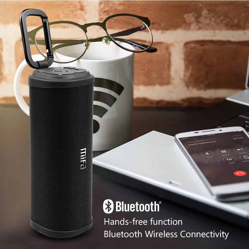 Беспроводная стереоколонка MIFA портативная уличная колонка с Bluetooth 3d объемным