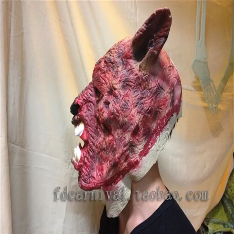 Высший сорт Хэллоуин вечерние животные волк маскарадные маски полное лицо маска оборотня косплей фестиваль вечерние принадлежности маска