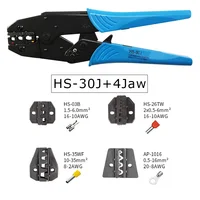 HS-30J 4Jaw Crimping Plier Kit with Multi-Functional Handheld Pliers Set for Wire Crimper Tool A35WF, A1016, A26TW, AV-03B Types 2