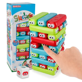 

Genga Tower Game Stacker Plastic Building Blocks Baby Stacking Interactive Indoor Game Educational Toys for Children