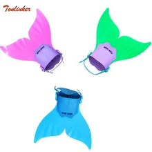 Kids Mermaid Tail Swimming Diving Monofin Swimming Fins for Children Outdoor Diving Swimming Training sbart 2mm neoprene diving wetsuits mermaid tail simulation fish scales mermaid tail children swimming swimsuit mermaid tail fins