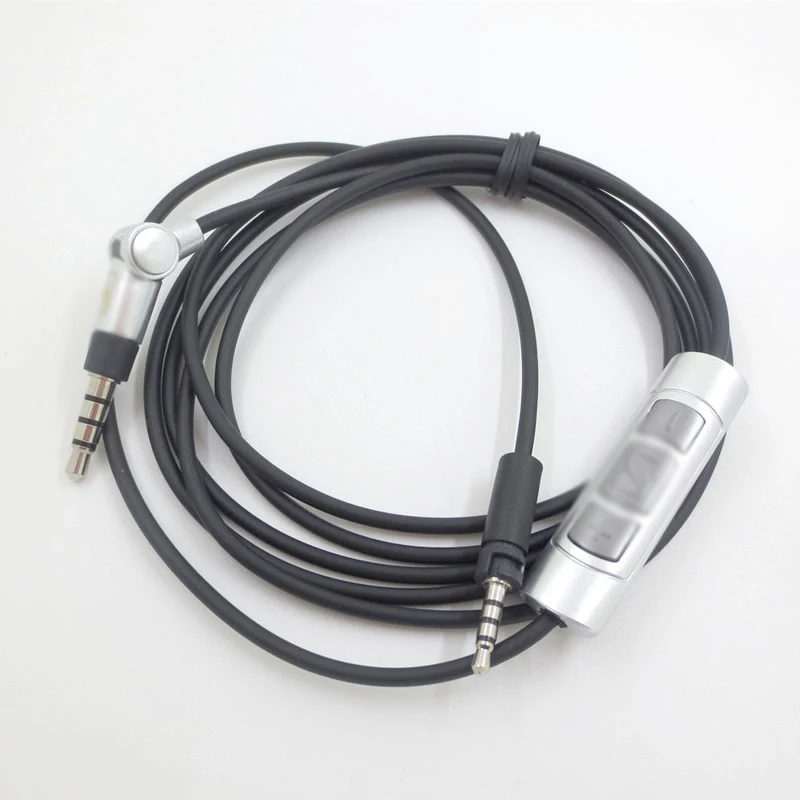 For Sennheiser Momentum 1 0 2 0 Earphones Upgraded Replacement Audio Cable with Mic for Huawei mate 20 iPhone X Headphone