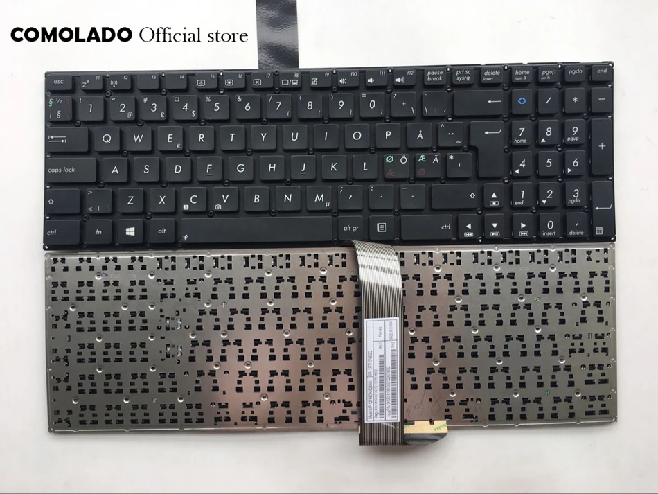 ND Nordic Keyboard For ASUS K56 A56C S550CM S56C K56C S550C K56CM K56CB keyboard ND Layout