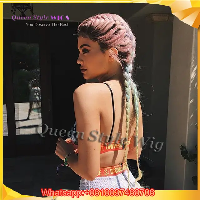 Online Shop New Arrival Celebrity Kylie Jenner Two Braids Hairstyle