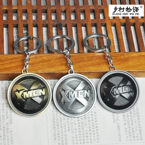 

3 Types X-men Keychain Metal Figure Pendant Key Chain Ring Comic Xmen Movie Keyring Action Figure Toy For Gift 195