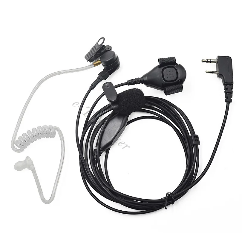 Xqf Finger Ptt Air Tube Earpiece Headset Ptt Mic For Baofeng Cb Radio