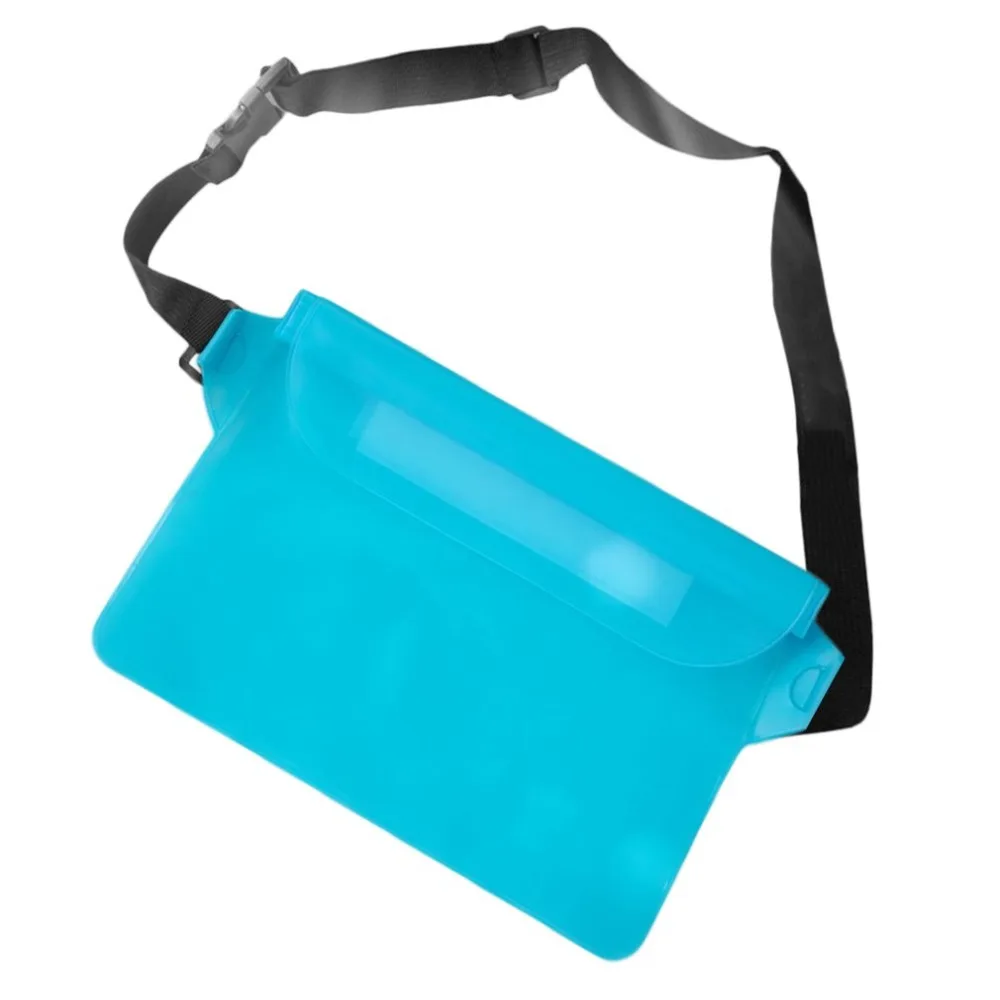 Outdoor Sports Three-Layer Sealing Touch Screen Mobile Phone Waterproof Bag PVC Waist Case Waterproof Waist Pocket