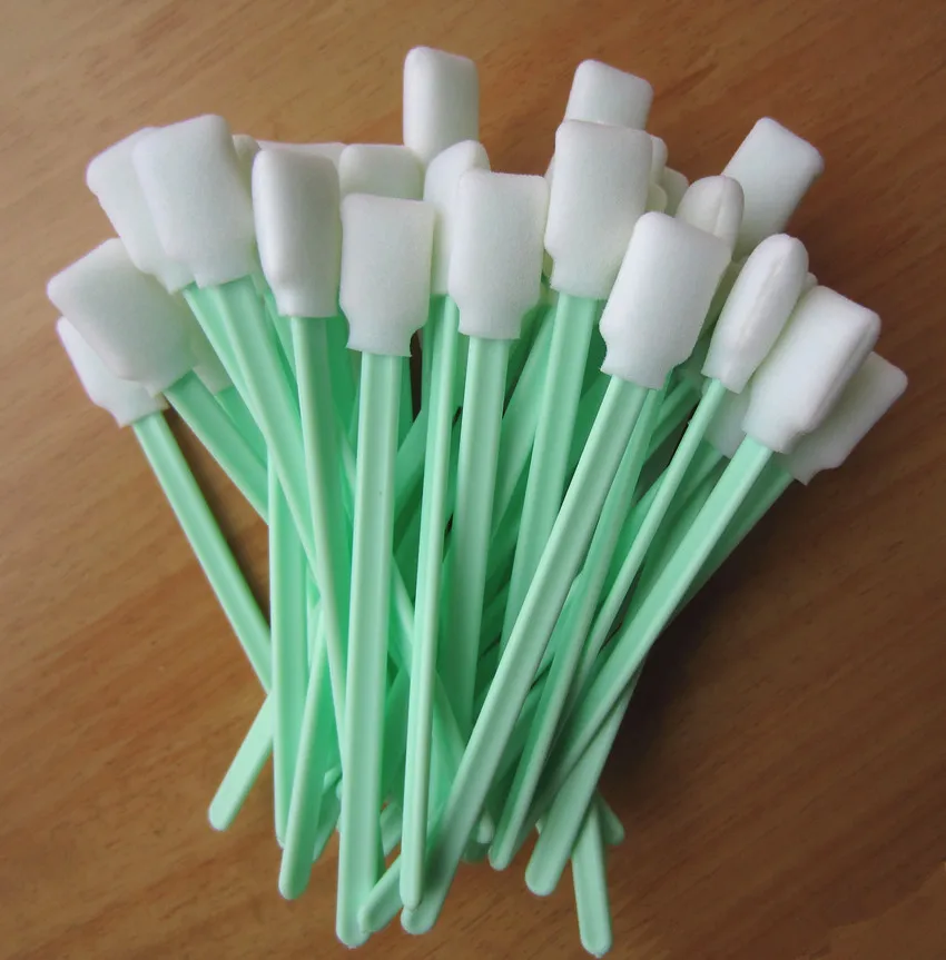 Free Shipping 300 pcs foam swab sticks to clean UV and Solvent
