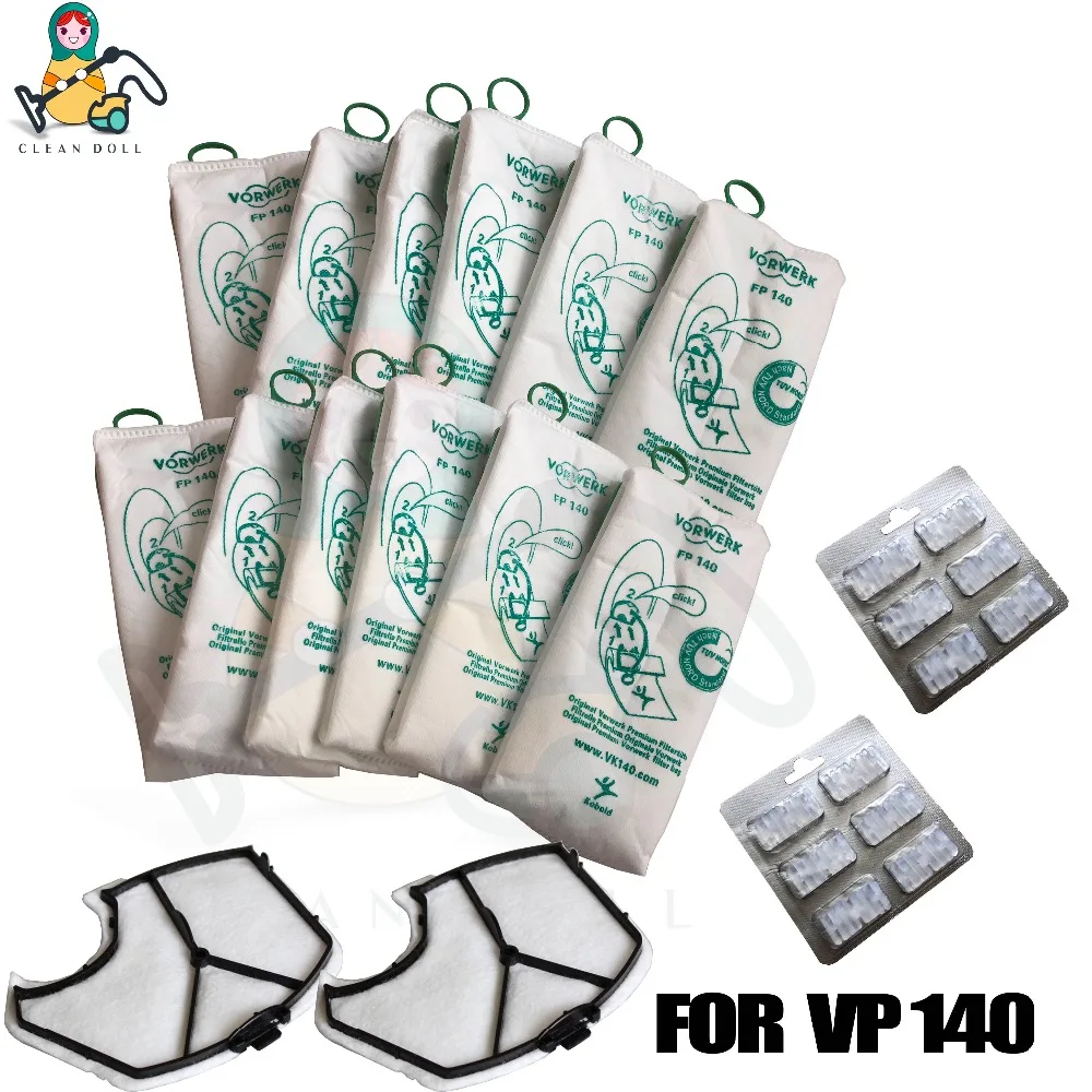 

Mulit-set motor filter vacuum cleaner bags for VORWERK KOBOLD VK140 VK150 FP140 FP150 vacuum cleaner parts