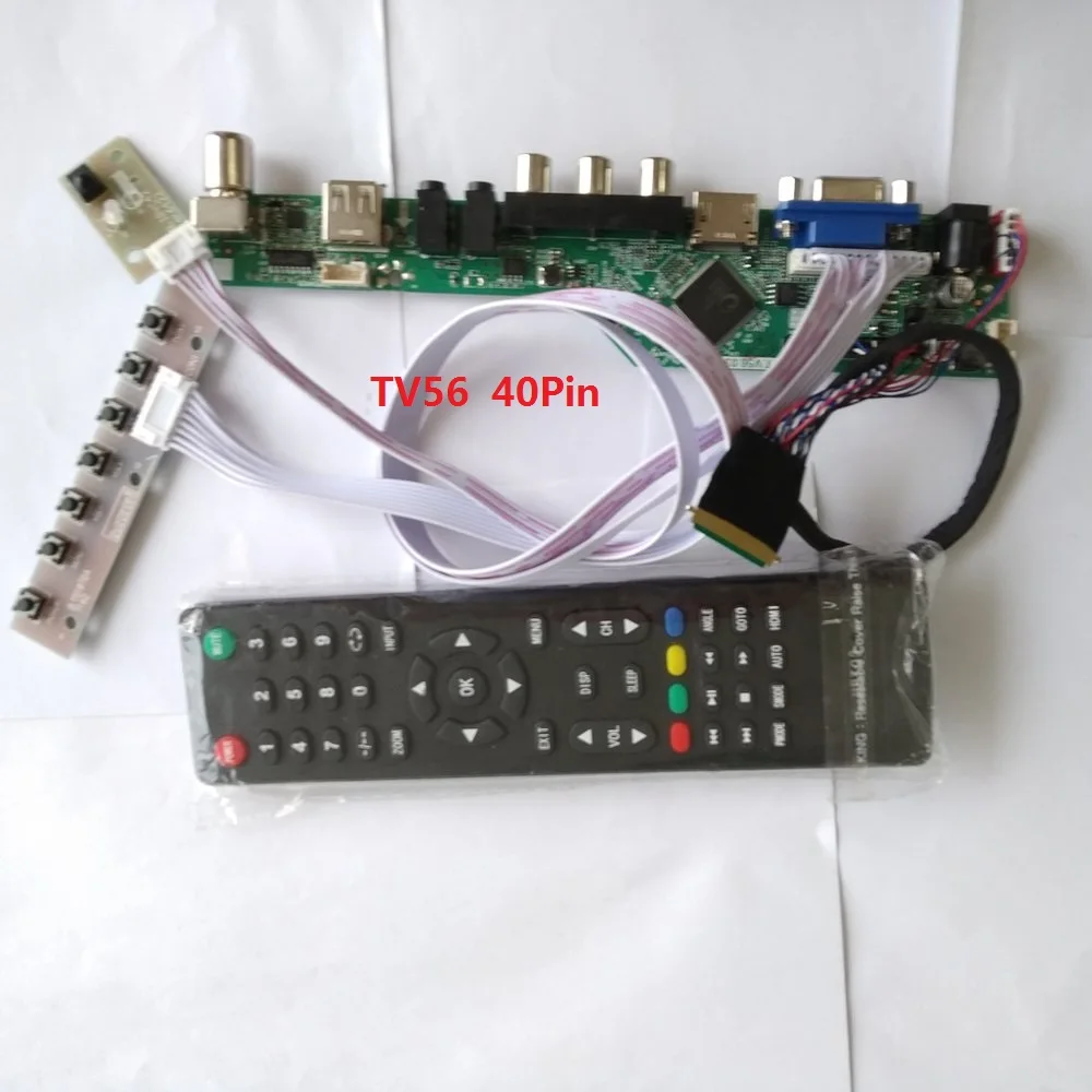 

kit for LP173WD1(TL)(A3) VGA remote Panel Screen USB HDMI 17.3" LCD LED Controller driver board 1600X900 TV AV 40pin LVDS