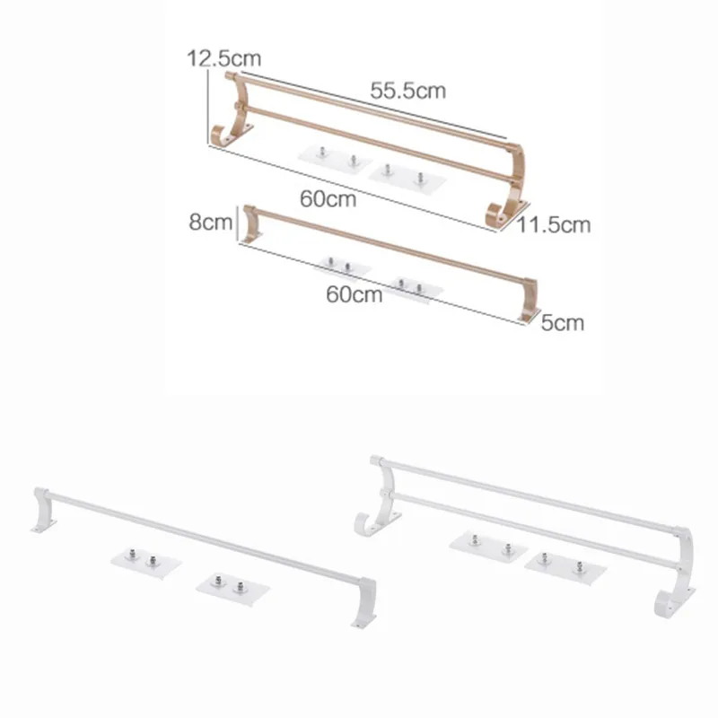 LIYIMENG Алюминий Полотенца бар Полотенца стойки Ванная комната Кухня настенный Полотенца полированной стойки держатель оборудование одежда полка аксессуар