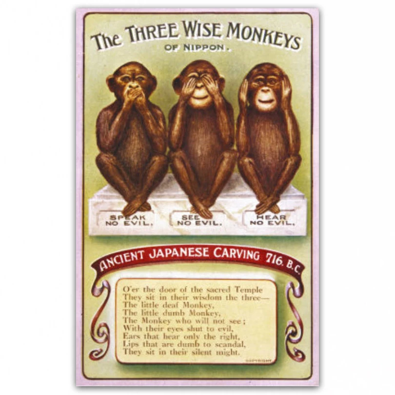 Бренд одежды с обезьяной на логотипе. Peters s. Apes-a-go-go. Три обезьяны. "the chimp paradox".