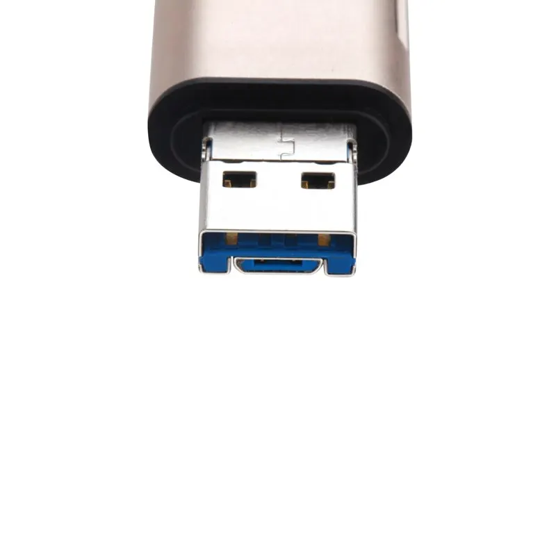 Deepfox портативный мини-дизайн очаровательный 3 в 1 кардридер usb type C Micro USB 3,0 TF SD OTG кардридер для телефона Android