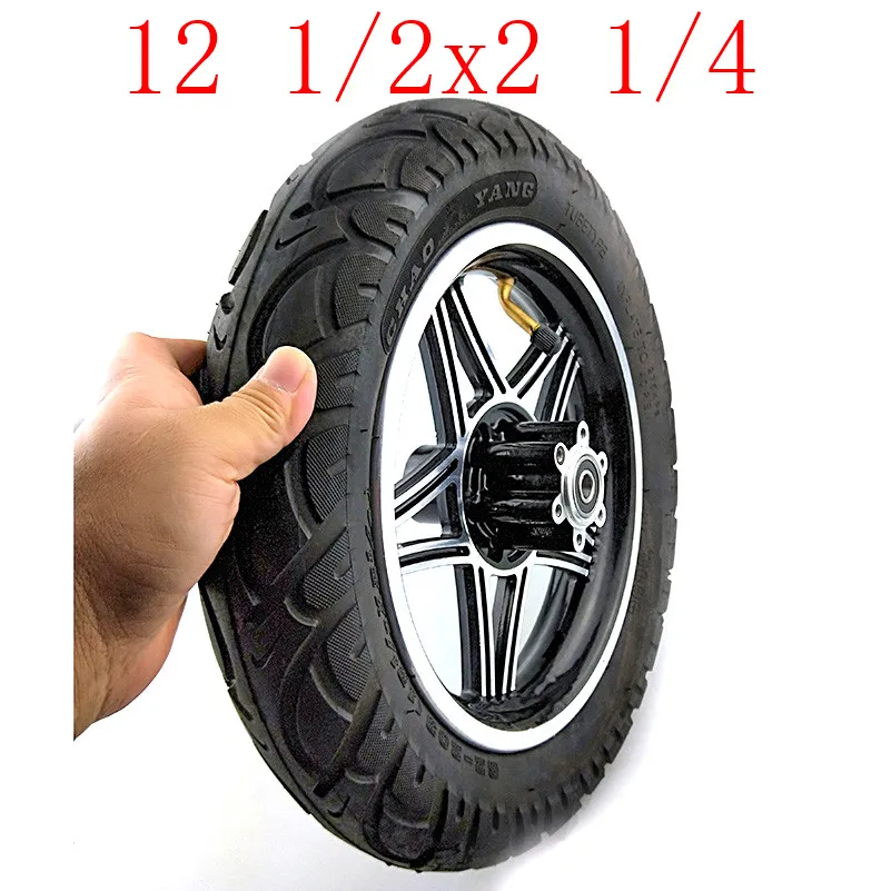 12.5 inch tire 12 1/2x2 1/4 (62-203) wheels alloy rims fits Many Gas Electric Scooters and e-Bike.Folding electric bicycle