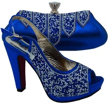 Shoe And Bag Set High Quality Italian Shoe With Matching Bag For Wedding Ladies Matching Shoe
