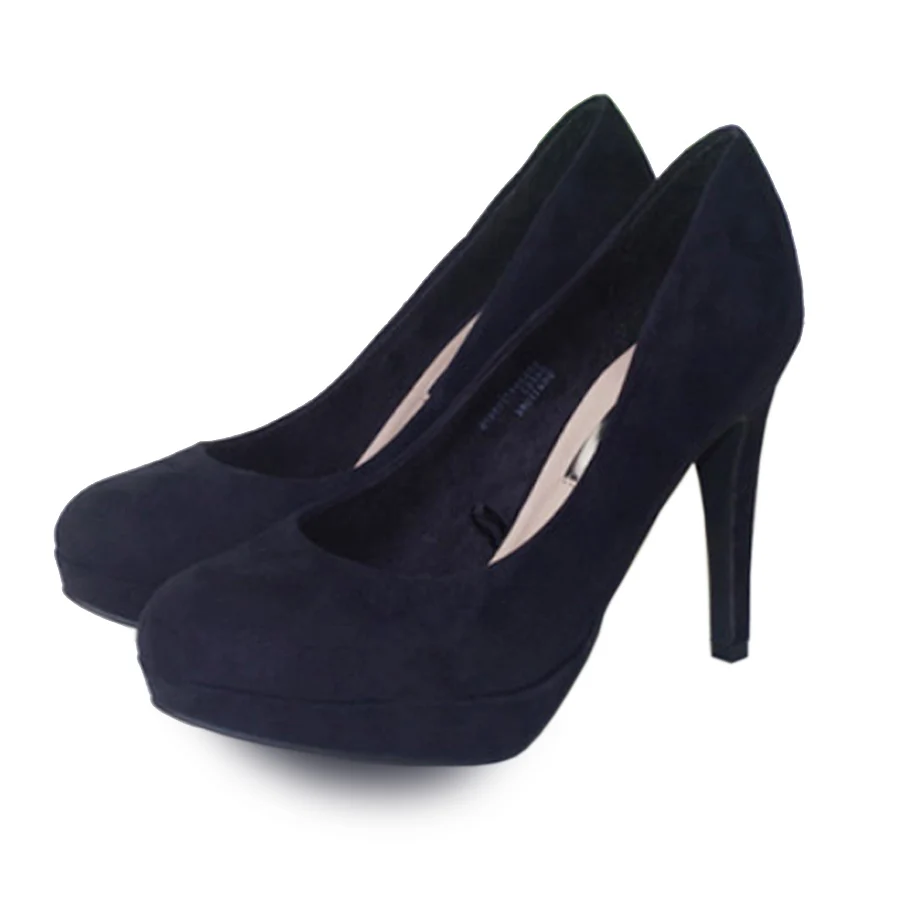 Classic high heels dress shoes woman black pumps l...