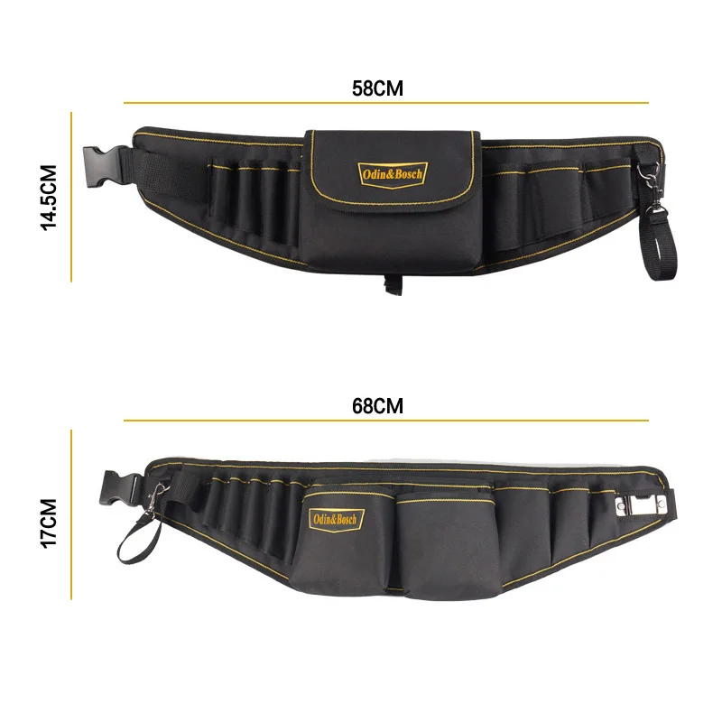 Odin&Bosch Electricians Waist Pkt Tool Belt Pouch Bag Screwdriver Carry Case Holder Outdoor Working Tool Belt Pouch