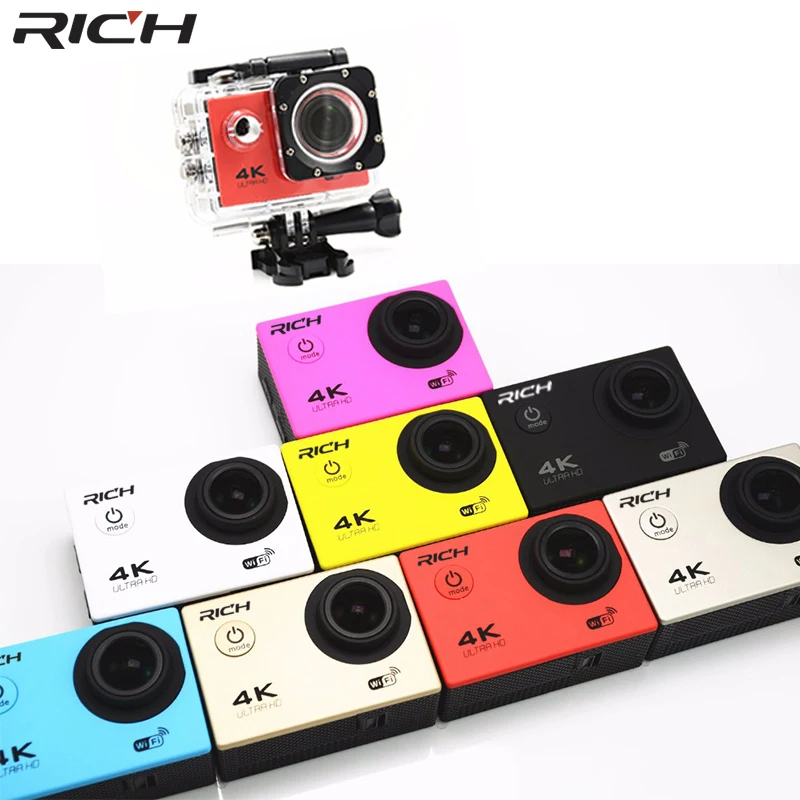 RICH Sport Cameras 170 2.0 inch FHD 1080P WiFi Action Cameras Outdoor Sports DV Helmet Cam Bike Act
