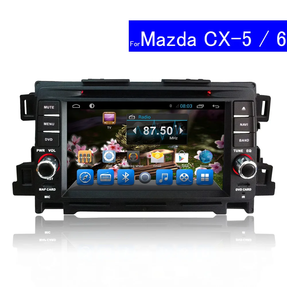 1024*600 Double Din Car DVD Player for Mazda CX 5 Android Radio