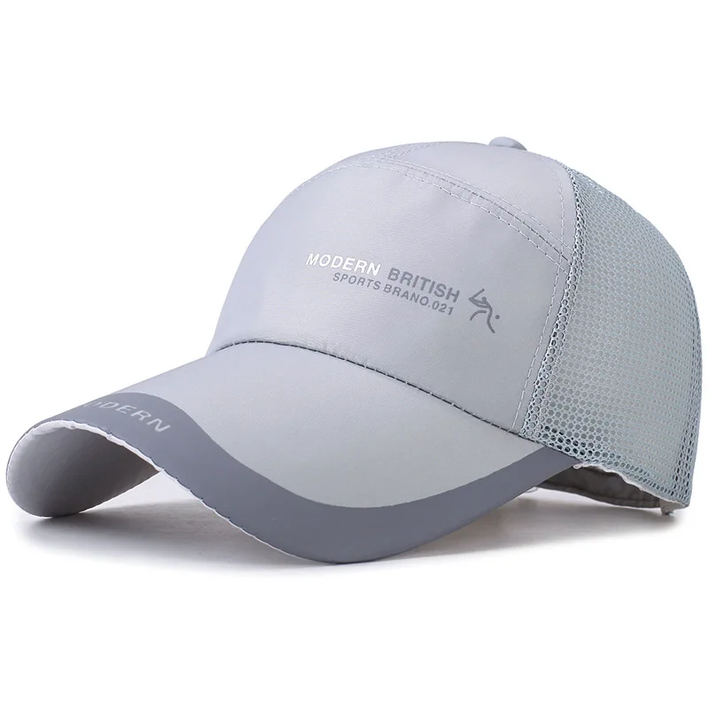 Черная бейсболка Snapback мужская летняя дышащая сетчатая шляпа кепка для папы Кепка