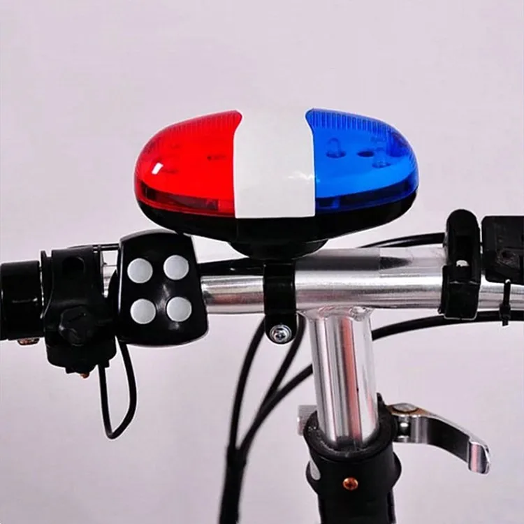 Велосипедный светильник ISHOWTIENDA с рамкой и аккумулятором, светодиодный светильник для велосипеда 6+ 4 громкая сирена, звуковая труба, велосипедный звонок, полицейский передний звонок