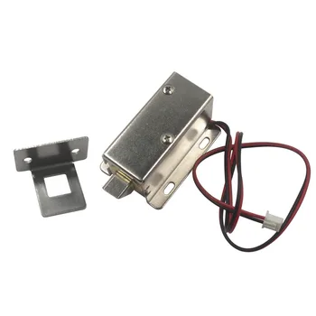 

24V Cabinet Door Electric Lock Tongue Down Assembly Solenoid with Lock Buckle