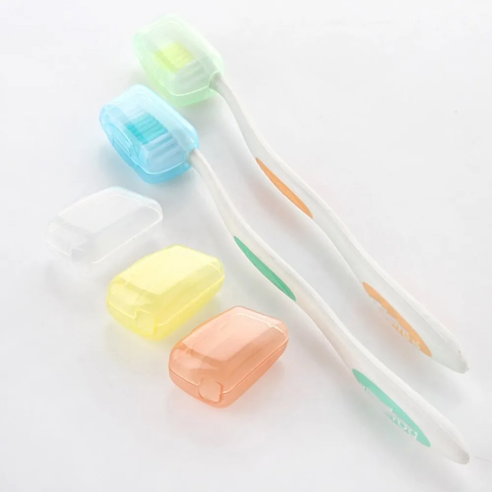 

5pcs Toothbrush Heads Cover PP Plastic Protective Cap Prevent Bacteria Portable For Outdoor Travel Home Brush Head Anti-dust