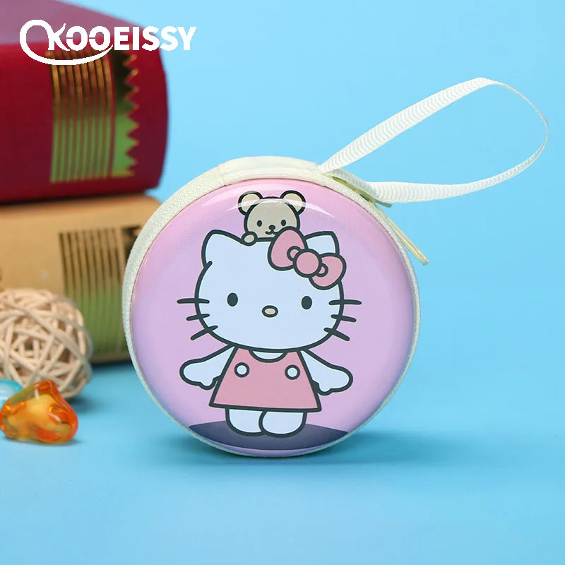 Мультфильм кошка Органайзер коробка для кабелей наушников кабели передачи
