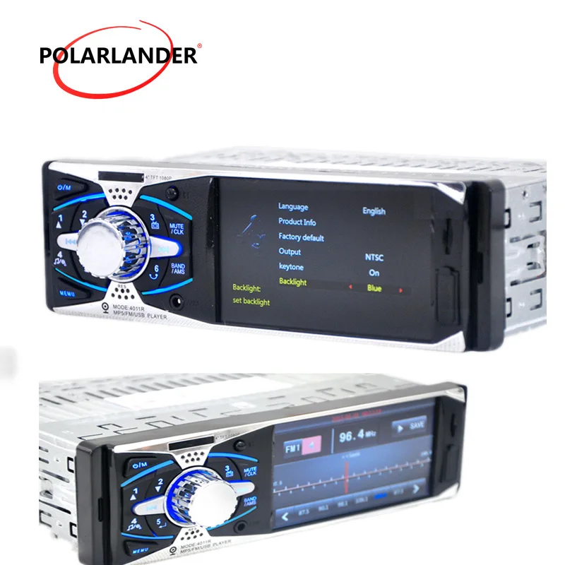 4 1 'Ƈ Din Автомобильный Радио автомобильный MP5 плеер Bluetooth аудио SD/MMC/USB/FM/Aux in TFT