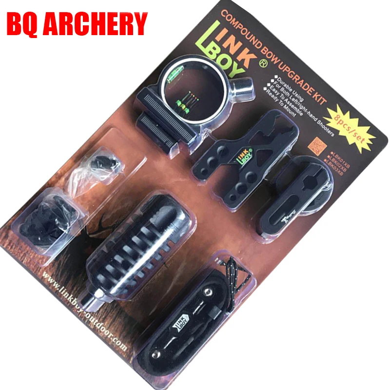 

Compound Bow Upgrade Kit W Stabilizer Optic Sight Arrow Rest Peep String 8in1set For Compound Bow Hunting Shooting