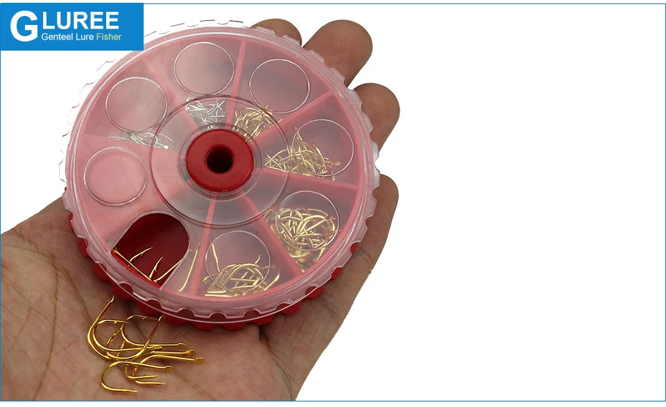 GLUREE-120PcsSet-Fishing-Hook-Kit-Barbed-Carbon-Steel-Fishhooks-Set-Fresh-Water-Carp-Fishing-Tackle-Box-Golden-Silver_07