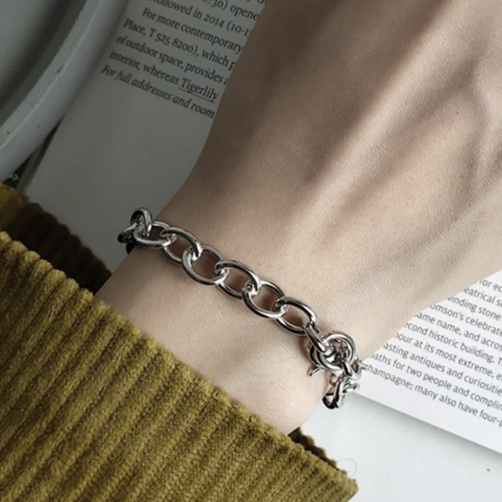 Женские Ювелирные изделия из стерлингового серебра 925 пробы хипстерские