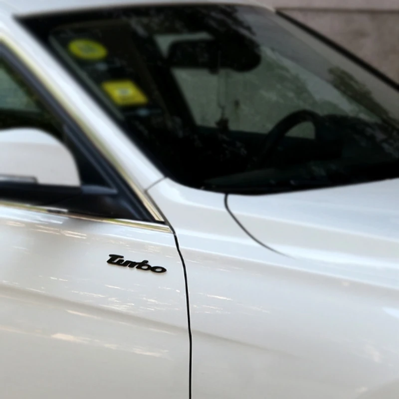 1 шт. 3D металлический турбо автомобильный боковой крыло задний багажник эмблема значок наклейки для JEEP Dodge Mercedes BMW Mustang Volvo Chevrolet