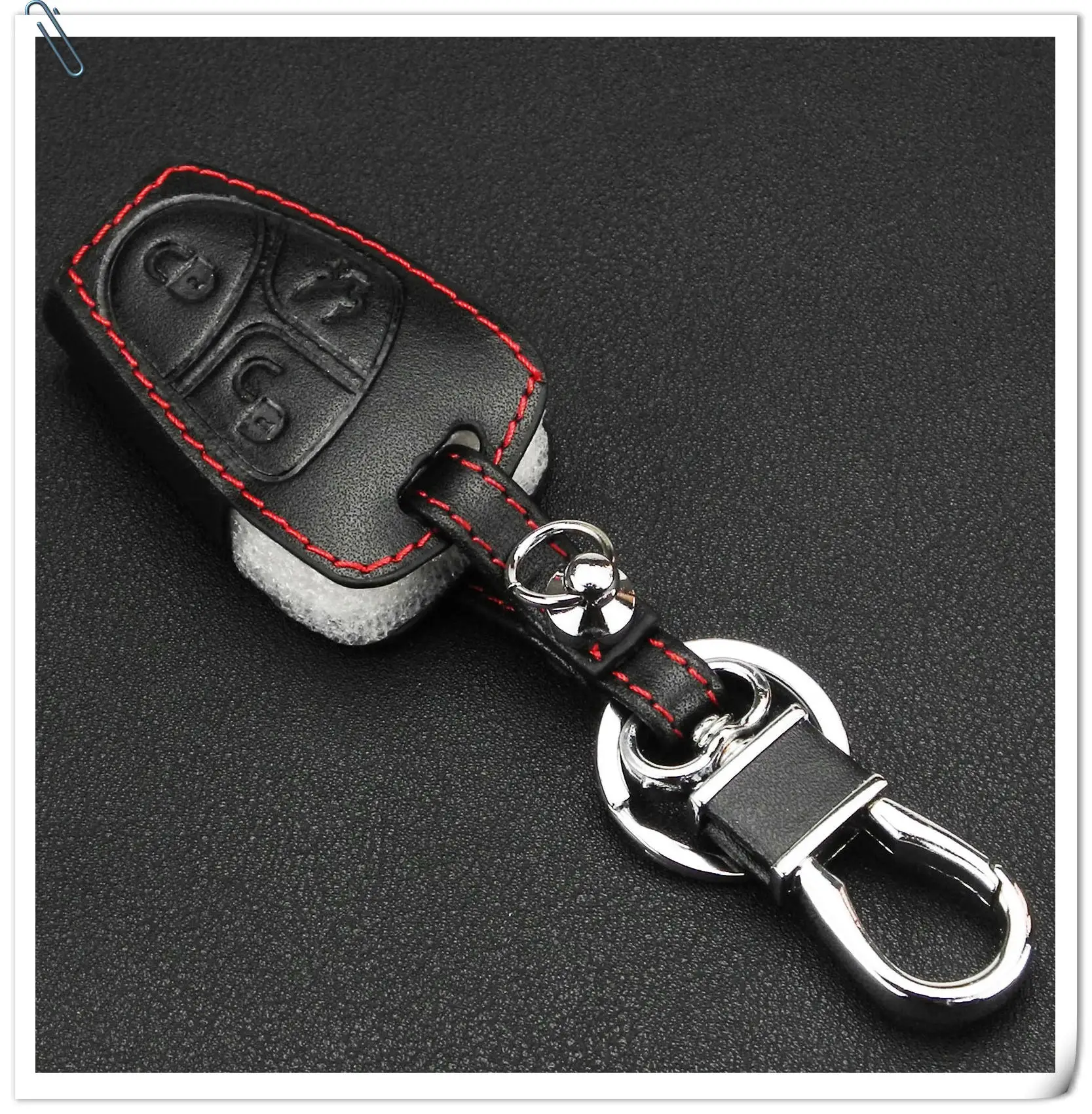 Keyforkess Cover portachiavi in pelle remota per Mercedes Benz A C E S ML CLK SLK classe CLS portachiavi custodia protettiva portachiavi - HTB16TYsFr1YBuNjSszeq6yblFXaK