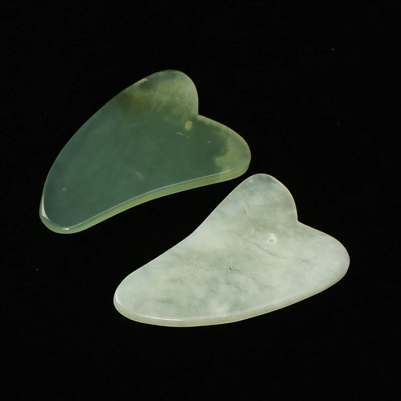 Natural Jade Guasha Board Scraching face Eyes Scraping Gua Sha SPA Massage Tool Health Care Beauty Acupoints Plate Massager 1pc
